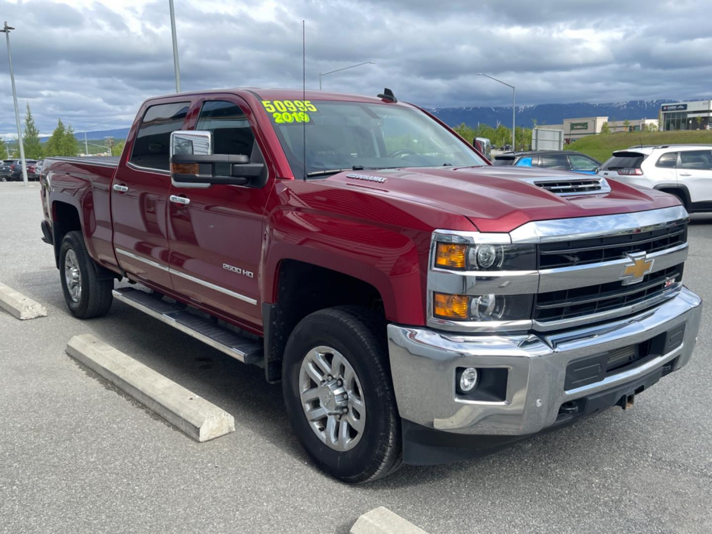 2019 MAROON CHEVROLET SILVERADO 2500H LTZ (1GC1KTEY5KF) with an 6.6L engine, Automatic transmission, located at 1960 Industrial Drive, Wasilla, 99654, (907) 274-2277, 61.573475, -149.400146 - Photo#4